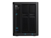 WD My Cloud PR2100 WDBBCL0200JBK - Pro Series - NAS-server - 2 brønner - 20 TB - HDD 10 TB x 2 - RAID 0, 1, JBOD - RAM 4 GB - Gigabit Ethernet WDBBCL0200JBK-EESN