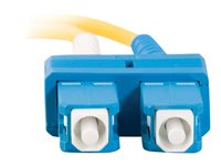 C2G SC-SC 9/125 OS1 Duplex Singlemode PVC Fiber Optic Cable (LSZH) - Koblingskabel - SC-enkeltmodus (hann) til SC-enkeltmodus (hann) - 1 m - 1 m - fiberoptisk - dupleks - 9 / 125 micron - OS1 - halogenfri - gul 85568