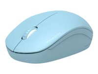 PORT Connect Collection - Mus - høyre- og venstrehåndet - optisk - 3 knapper - trådløs - 2.4 GHz - USB / USB-C trådløs mottaker - himmelblå 900544