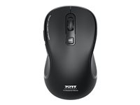 PORT Connect Professional ESSENTIAL - Mus - optisk - 5 knapper - trådløs - 2.4 GHz, Bluetooth - USB trådløs mottaker 910010