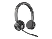 Poly Savi 7220 Office - Savi 7200 Series - hodesett - on-ear - DECT - trådløs - svart 8D3G8AA#ABB