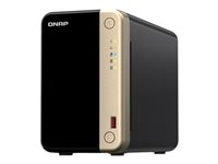 QNAP TS-264 - NAS-server - 2 brønner - 8 TB - SATA 6Gb/s - HDD 4 TB x 2 - RAID 0, 1, JBOD - RAM 8 GB - 2.5 Gigabit Ethernet - iSCSI støtte TS-264-8G+2XST4000VN006