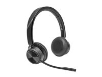 Poly Savi 7420 OFFICE - Savi 7400 series - hodesett - on-ear - DECT / Bluetooth - trådløs - svart - Certified for Microsoft Teams 8L574AA#ABB