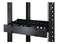 APC Horizontal Cable Manager Single-Sided with Cover - Rackkabelstyringspanel med deksel - svart - 1U - TAA-samsvar - for P/N: SCL500RMI1U, SMTL2K2RM2UCLNC, SMX1500RM2UCNC, SMX2KR2UX145, SMX3KR2UNCX145, SMX750CUS AR8612