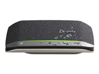 Poly Sync 20 - Smart høyttalertelefon - Bluetooth - kablet, trådløs - USB-A - sølv - Certified for Microsoft Teams 772D2AA