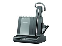 Poly Savi 8245-M - Savi 8200 series - hodesett - i øret - konvertibel - DECT / Bluetooth - trådløs - USB-A via DECT adapter - svart - Certified for Microsoft Teams 8D3F4AA#ABB