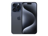 Apple iPhone 15 Pro - 5G smartphone - dobbelt-SIM / Internminne 1 TB - OLED-display - 6.1" - 2556 x 1179 piksler (120 Hz) - 3x bakkamera 48 MP, 12 MP, 12 MP - front camera 12 MP - blå titan MTVG3QN/A
