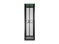 APC NetShelter SX Gen 2 - Rack skap - 2124 H x 600W x 1200D mm, med sider - står på gulv - svart - 45U - 19" - TAA-samsvar - for P/N: SRTL2K2RM1UWC, SRTL3KRM1UIC AR3305B2