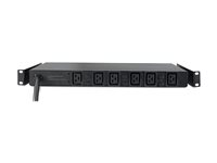 APC Basic Rack PDU - Strømfordelingslist (kan monteres i rack) - AC 208 V - 3-faset - inngang: Hubbell CS8365C - utgangskontakter: 6 (IEC 60320 C19) - 1U - 2.4 m kabel - for P/N: SCL500RMI1U, SMX1500RM2UCNC, SMX2KR2UX145, SMX3KR2UNCX145, SMX750C, SMX750CUS AP7516