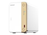 QNAP TS-262 - NAS-server - 2 brønner - 8 TB - SATA 6Gb/s - HDD 4 TB x 2 - RAID 0, 1, JBOD - RAM 4 GB - 2.5 Gigabit Ethernet - iSCSI støtte TS-262-4G+2XST4000NE001