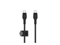Belkin BoostCharge - USB-kabel - 24 pin USB-C (hann) til 24 pin USB-C (hann) - 2 m - svart CAB011BT2MBK