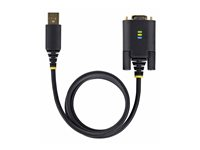 StarTech.com 6.6ft (2m) USB to Serial Adapter Cable, COM Retention, RS232 - USB / seriell-kabel - USB (hann) til DB-9 (hann) skrubar - 2 m - robust, formstøpt - svart 1P6FFC-USB-SERIAL