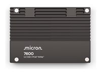 Micron 7600 MAX - SSD - Mixed Use - kryptert - 1.6 TB - intern - 2.5" - U.2 PCIe 5.0 x4 (NVMe) - FIPS 140-3 Level 2 - TCG Opal Encryption MTFDLAL1T6THS-1BP1DFCYYT