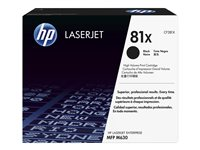 HP 81X - Høy ytelse - svart - original - LaserJet - tonerpatron (CF281X) - for LaserJet M605; LaserJet Enterprise M605, M632, MFP M630; LaserJet Enterprise Flow MFP M630 CF281X