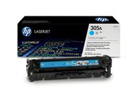 HP 305A - Cyan - original - LaserJet - tonerpatron (CE411A) - for LaserJet Pro 300 M351, 400 M451, MFP M375, MFP M475 CE411A
