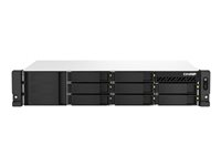 QNAP TS-864eU - NAS-server - 8 brønner - kan monteres i rack - SATA 6Gb/s - RAID JBOD, 0, 1, 5, 6, 10, 50, 60 - RAM 8 GB - Gigabit Ethernet / 2.5 Gigabit Ethernet - iSCSI støtte - 2U TS-864EU-8G