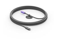 Logitech - USB-kabel - 24 pin USB-C (hann) til 24 pin USB-C (hann) - USB 3.1 Gen 2 - 5 m - for MeetUp 2 952-000195