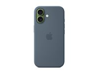 Apple - Baksidedeksel for mobiltelefon - MagSafe-samsvar - silikon - anker blå - for iPhone 17 MGEW4ZM/A