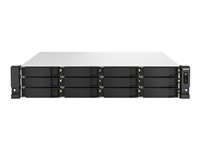 QNAP TS-H1887XU-RP - NAS-server - 18 brønner - kan monteres i rack - SATA 6Gb/s - RAID 0, 1, 5, 6, 10, 50, 60, JBOD - RAM 32 GB - 2.5 Gigabit Ethernet / 10 Gigabit Ethernet - iSCSI støtte - 2U TS-H1887XU-RP-E2336-32G