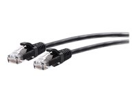 C2G 4ft (1.2m) Cat6a Snagless Unshielded (UTP) Slim Ethernet Network Patch Cable - Black - Koblingskabel - RJ-45 (hann) til RJ-45 (hann) - 1.2 m - 4.8 mm - UTP - CAT 6a - uten hindringer, formstøpt - svart C2G30142