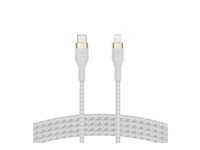Belkin BoostCharge - Lightning-kabel - 24 pin USB-C hann til Lightning hann - 2 m - hvit CAA011BT2MWH
