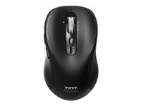 PORT Connect - Mus - expert, rechargeable - optisk - 6 knapper - trådløs - 2.4 GHz, Bluetooth - USB / USB-C trådløse mottakere 900707C